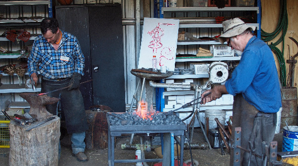 Ax blacksmithing